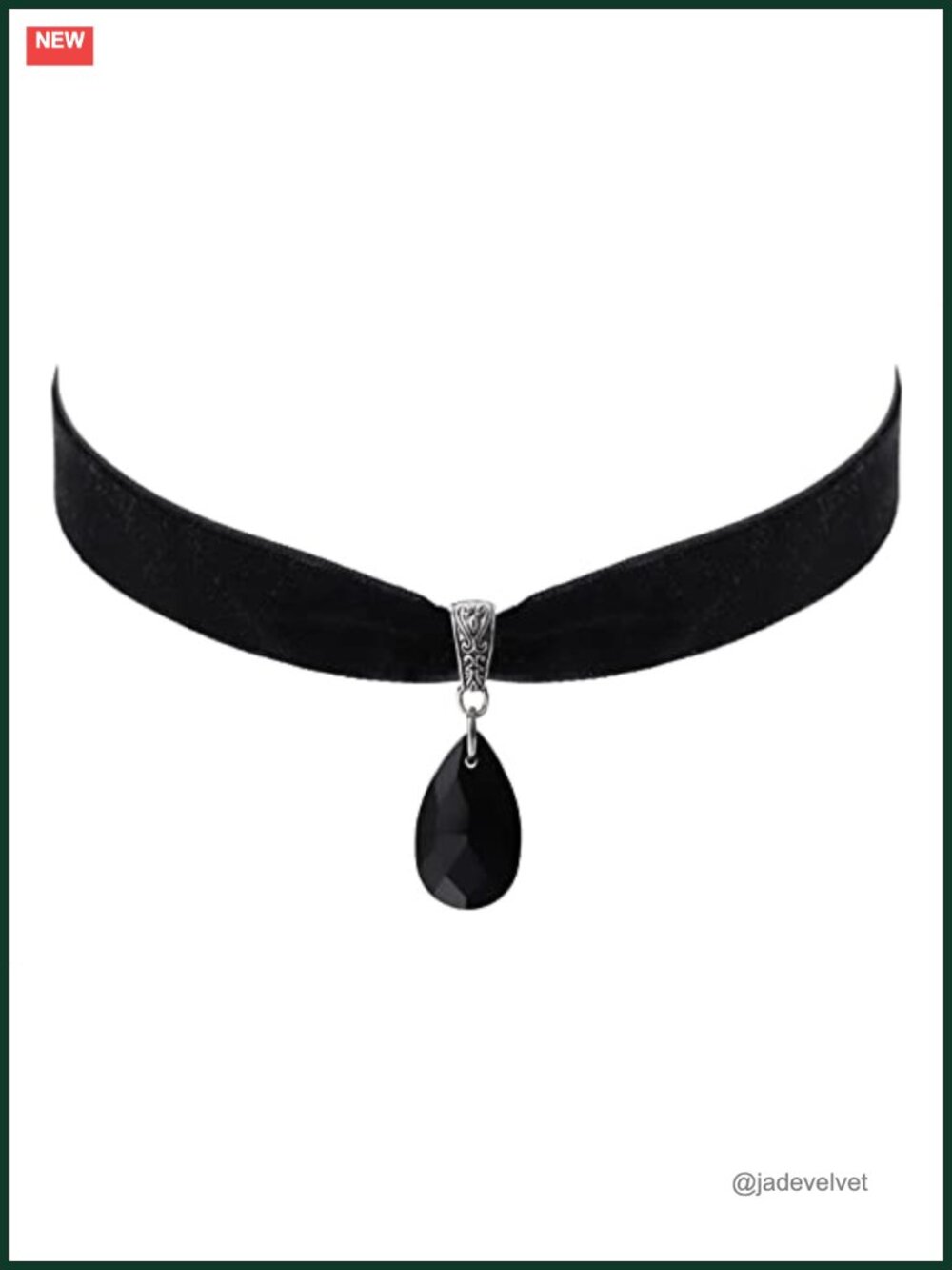 Victorian Velvet Choker Necklace Gothic Steampunk Zinc Alloy 12.6 In